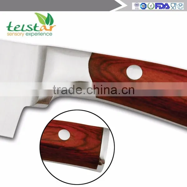 Factory Direct Sale Upscale Stainless Steel Multi-function 5 Piece of Household Wooden Kitchen Knife Set photo-3