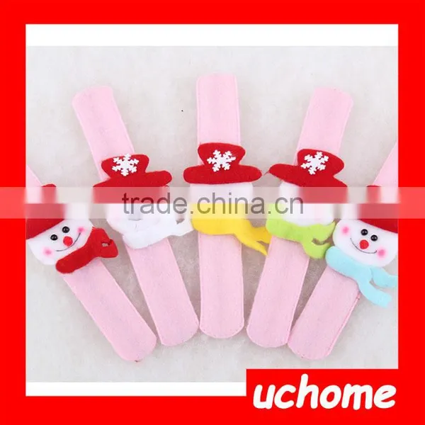 UCHOME Santa Claus Slap Bracelet Xmas Christmas Wristband Snowman Gift Party Decor photo-5