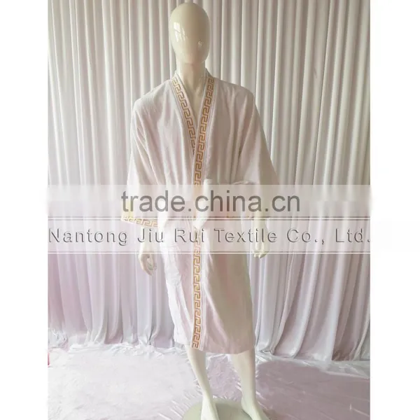Wihte With Embroidery Autumn And Winter Design Fashion Family Robes Shower Homewear Coral Fleece photo-2