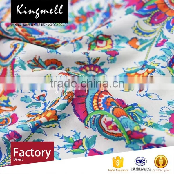 Custom Wholesale Colorful Digital Printing 100% Cotton Textile Fabric photo-3