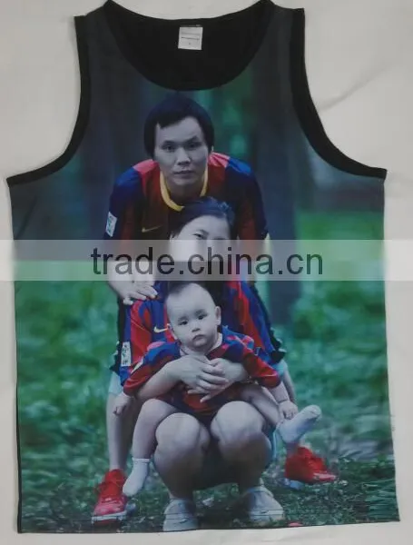 Black Tank Top With Sublimation Print. No Minimum Quantity photo-2