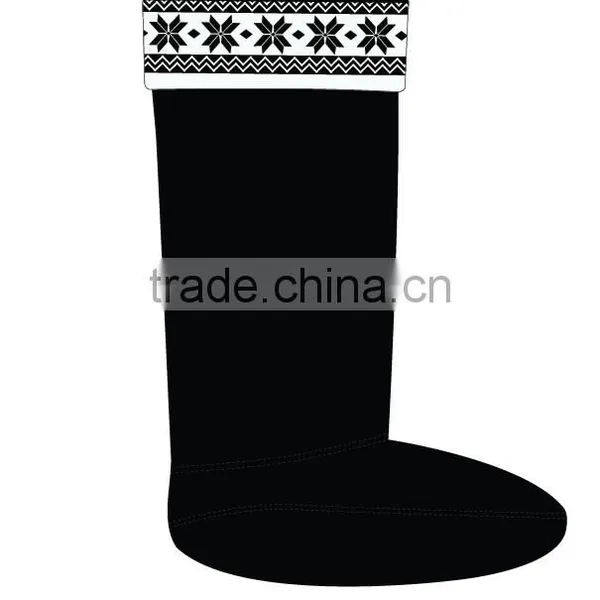 Majored in Fashion Black Useful Boot Socks Producer photo-2