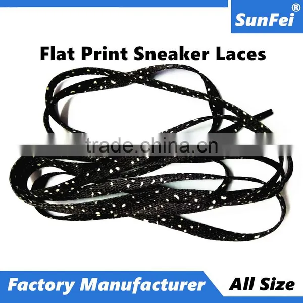 Heat-Transfer Printing Shoelaces for Hi-Top Boots Canvas and Air Jordan Yeezy Shoes - Accep Custom