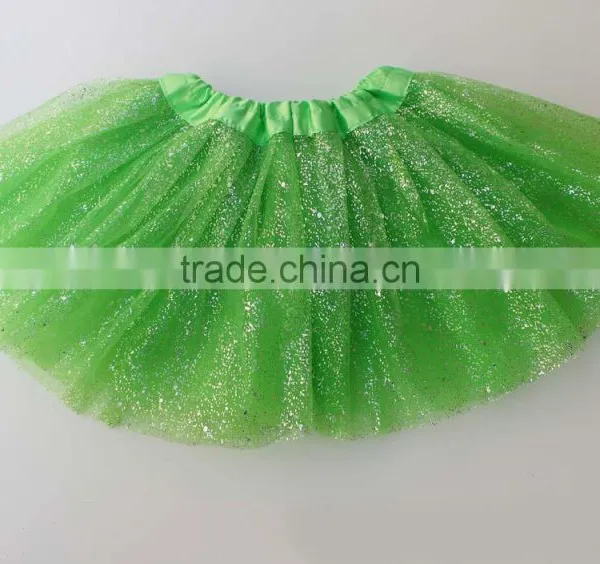 Summer Tulle Dress Chiffon Skirt Polyester Tutu Glitter Tulle Baby Skirt photo-2