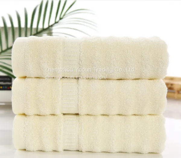 Wholesale Bamboo Fiber Pure Color Water Absorption Bath Towel photo-5