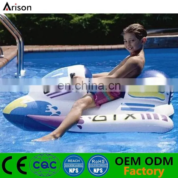 PVC Inflatable Yacht Inflatable Motor Boat Inflatable Floating Ride for Children