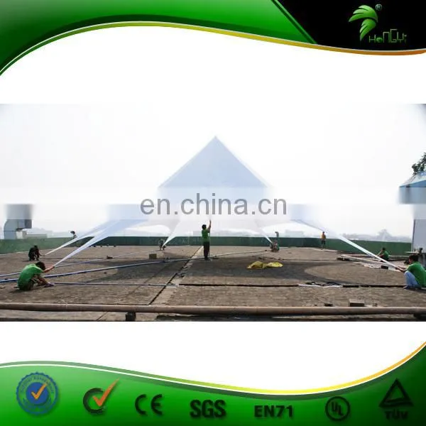 Dia 16m Large Durable Star Party Tent, Outside Star White Canopy Tents For 2015 photo-2