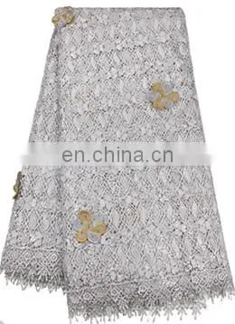 New Arrival Fancy Silver Bridal Embroidered Tulle Lace Fabric Sequin Lace Fabric