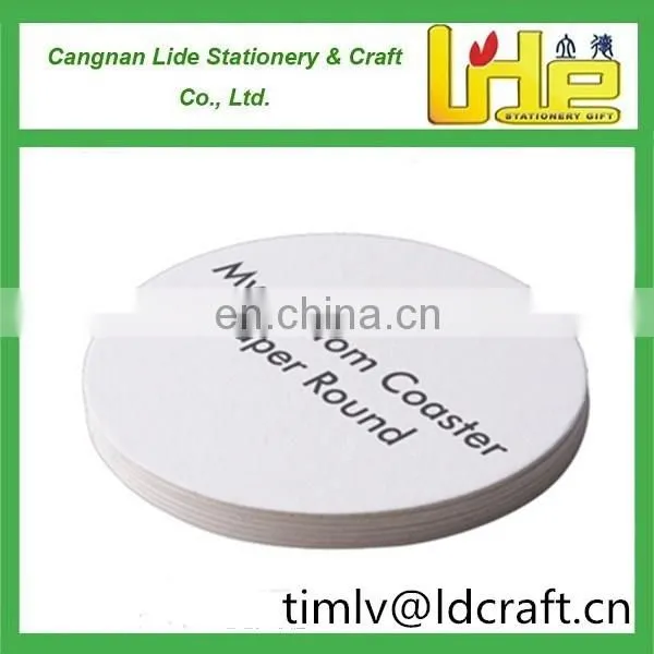 Factory OEM my Custom Coasters Paper Round for Promotion Advertise Using for Wine, Tile, Vintage