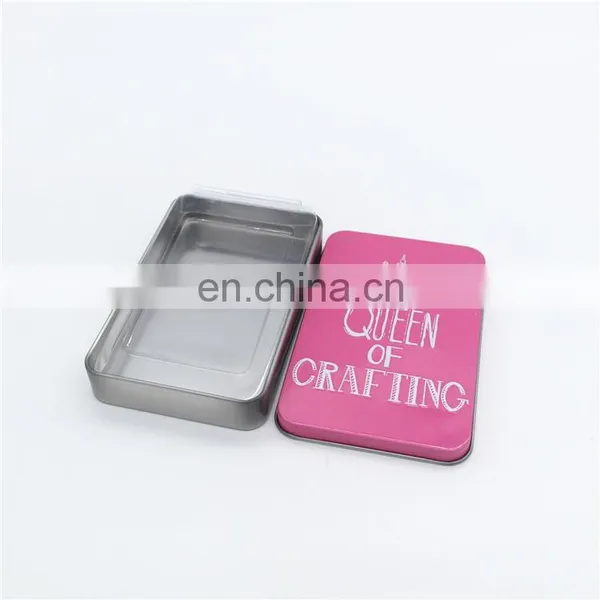 Custom Rectangular Colored Name Gift Card Packaging Metal Case Tin Box photo-2