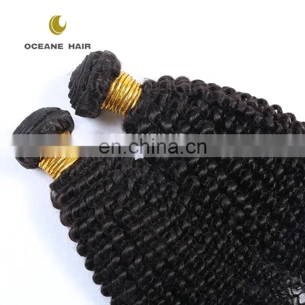 Unprocessed Brazilian Human Hair, Kinky Curly Virgin Human Hair Weave photo-5