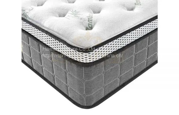 Independently Encased Coil Mattress Anti-baterial Bamboo Comfort Top photo-3