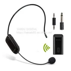 U8 Wireless UHF Headset Microphone Receiver Set for Amplifier or Speakers