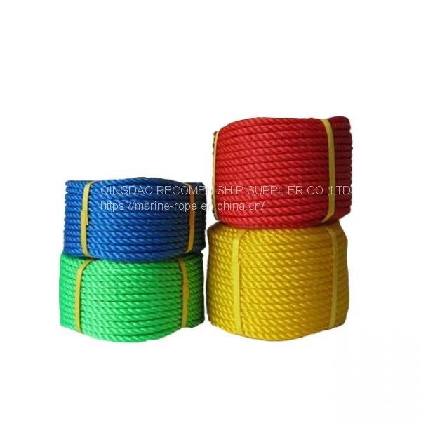 RECOMEN Hjgh Strength Resistance 12mm Polyester Nylon 3 Strands Rope Polyester Rope for Ship photo-3