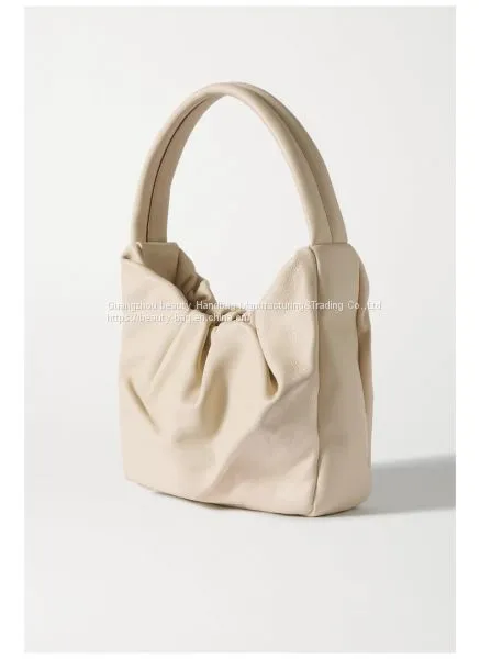 New Autumn/Winter 2020 Women's Pleated Leather One-shoulder NAP/ Net-a-Porter photo-3