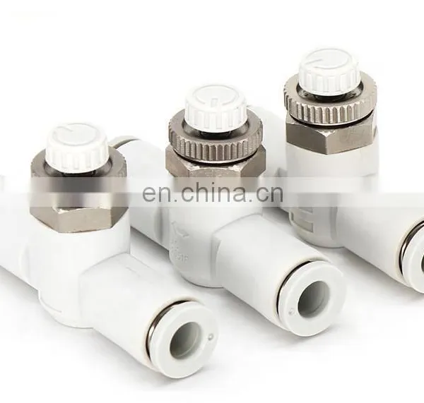 SMC Type Pipe Throttle Valve Rotary Air Fitting Connector AS1001F-06 photo-4