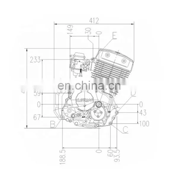 High Quality Motorcycle Engine 250CC Air Cooled Parallel Double Cylinder Motorcycle Engine Assembly photo-2