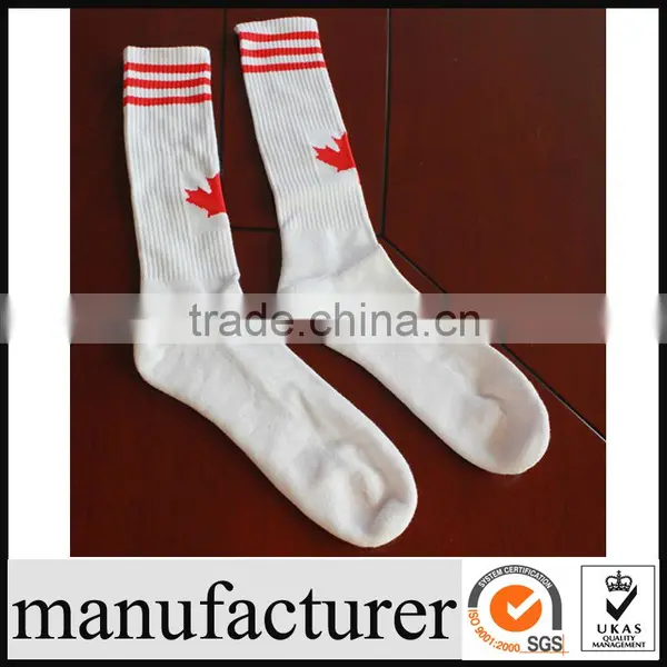 New Design Polyester Football Socks / Custom Logo Soccer Socks