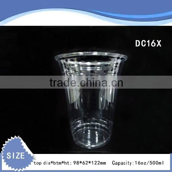 16oz Beverage Cup, Ice Cream Cup, Coffee Cups, Cold Juice Cup, Pringting Cups, Clear Cup, Disposable Plastic Cups and Lids