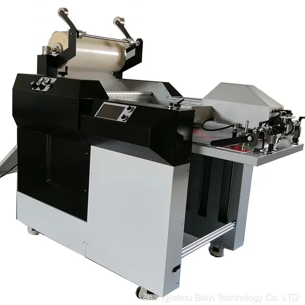 Automatic Paper Feeding and Film Coating Oil Heating Steel Roll Anti Curl Automatic Cutting Made in China photo-2