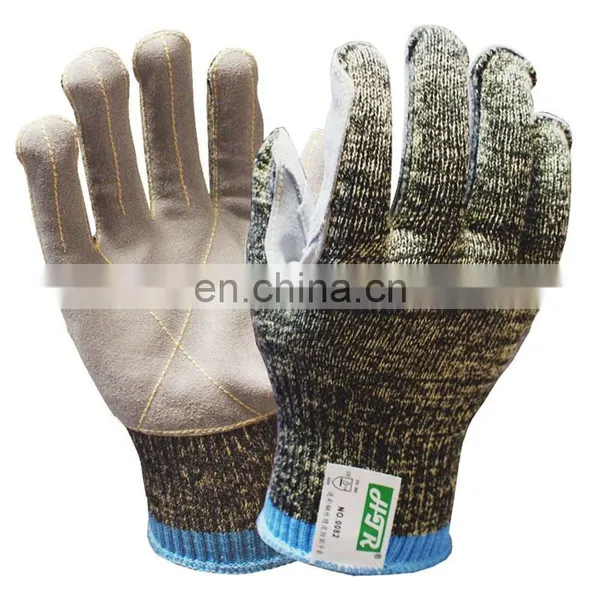 CaHigh Hazards Metal Stamping Glass Handling Butcher Gloves Aramid Fiber Anti Cut Resistant Safety Work Glove photo-2