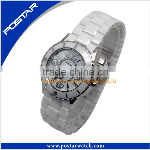 2015 Popular Watch Japan Movement Quartz Watch Ceramics Fashion Watch photo-5