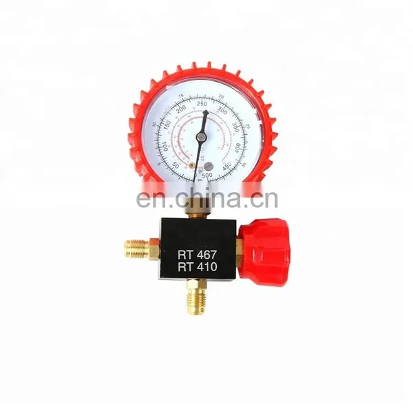 Conjunto de manômetros monobloco de alumínio CT-466 ALA para sistema de refrigeração HVAC e ar-condicionado automotivo, manômetro monobloco para recarga de gás do ar-condicionado photo-5
