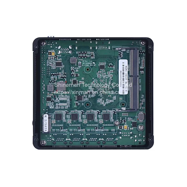 Rugged Fanless 4 LAN Factor Mini PC Intel Celeron J4125 2.0GHz DDR4 Embedded Industrial Computer photo-5