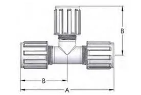 PFA Three-way Connector UTA