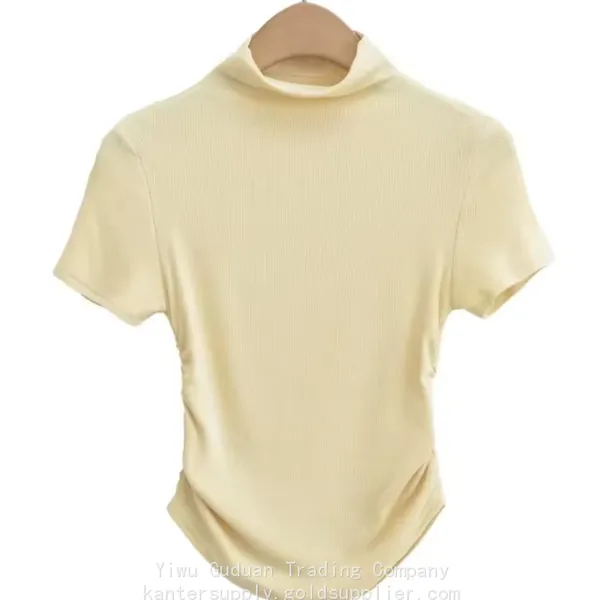 High Quality 100% Cotton Oversized Heavy Tshirt Custom Printing Heavyweight T Shirt Plain Blank Women T-shirt photo-2