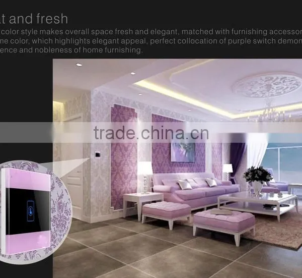1Gang Crystal Glass Panel Touch Smart Home Switch photo-4