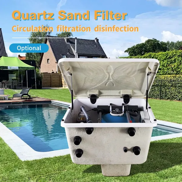 Factory Integrated Inground Filtration Box Sand Pool Filter With Fiberglass Shell photo-2