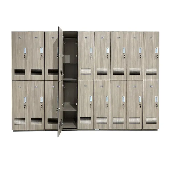 School Gym HPL Locker Compact Laminate With Electronic & Key Lock Knock Down & Assembled Structure for Changing Room photo-5