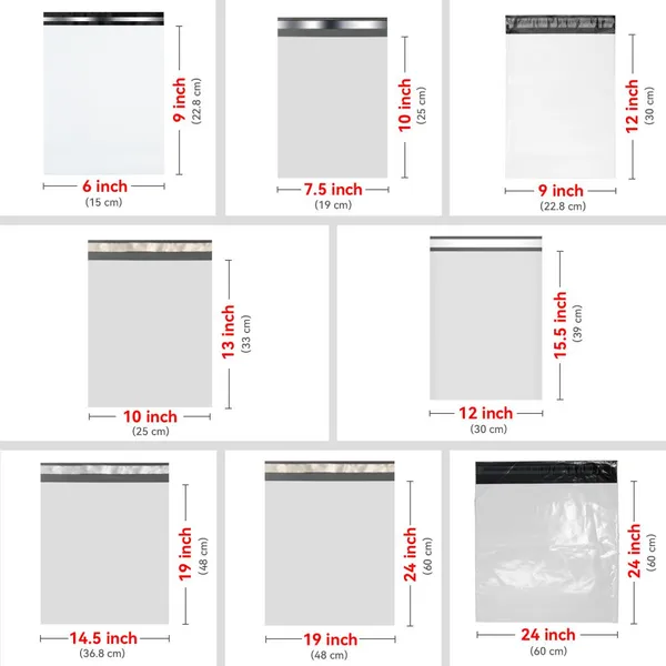 Thick Self-Seal Adhesive Waterproof Tear-Proof Shipping Mailer Courier Bag for Underwear Socks Skirts Hats Shirts Pants and Shoes and Makeup photo-5