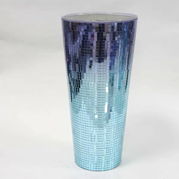 Glass Jar Glass Candle Holder Glass Vase Mosaic Vase photo-3
