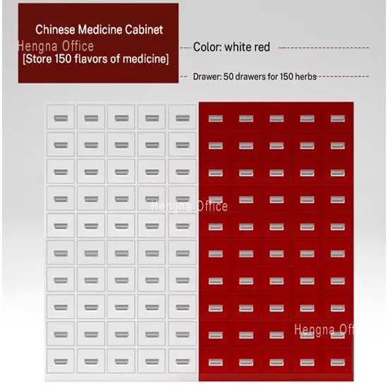 Type 201 Stainless Steel Herbal Cabinet 1400mm | 48-Compartment Dispensing Table for TCM Clinic & Pharmacy photo-5
