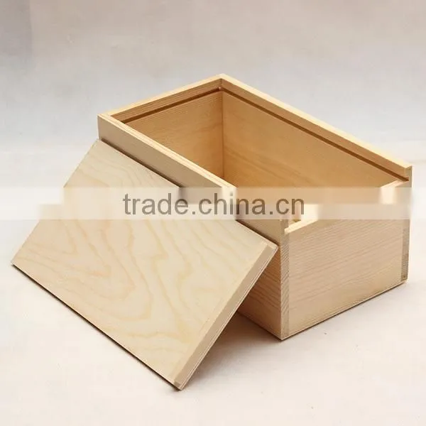 Eo-friendly Pine Wood Tissue Storage Box for Sale photo-4