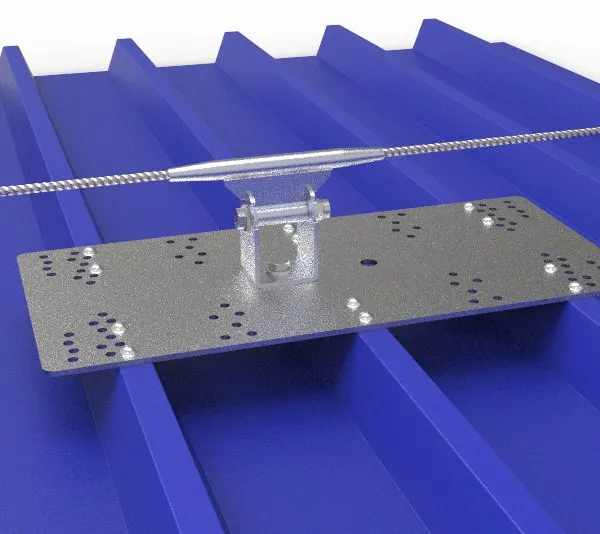 Safety Lifeline for Metal Roof Type Solar Installation Conforms to EN795 Standard photo-2