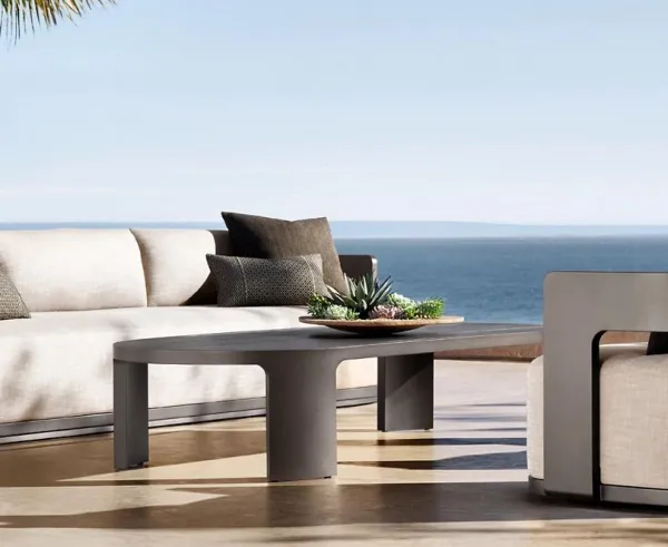 Modern Aluminum Outdoor Furniture Set, Weatherproof 4-Piece Sofa & Chair Set for Patio & Pergola photo-5