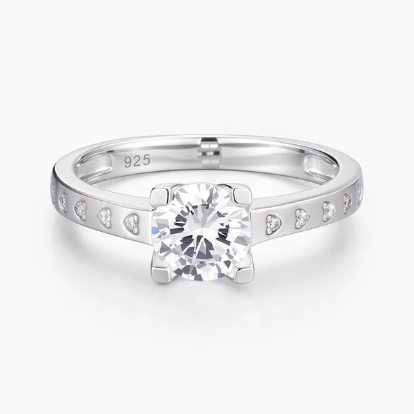Shining Star Jewelry 6.5Ct Moissanite Solitaire Diamond Engagement Rings photo-5