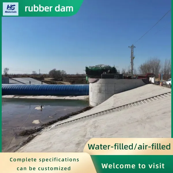 Custom Color Inflatable Rubber Dam Low Maintenance Flood Control Rubber Weir for Water Retention Project photo-2