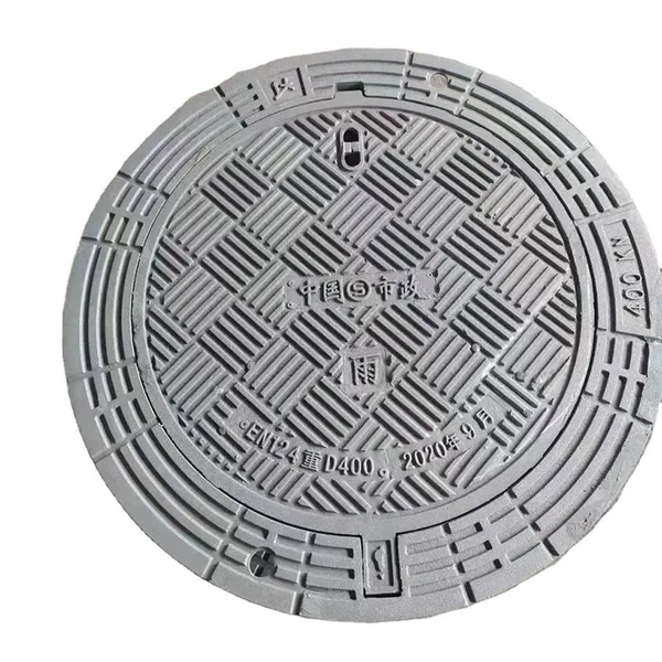 EN124 D400 E600 Heavy Duty Black Manhole Cover Ductile Cast Iron Customized Size Model 13 Parking Safety Road Facilities photo-4