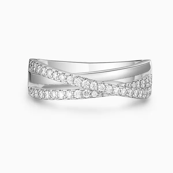 Shining Star Jewelry Micro Pave Cubic Zirconia 925 Sterling Silver Women's Ring photo-3