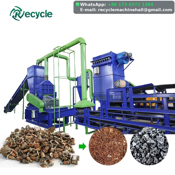 Complete Waste Motor Recycle Machine Line