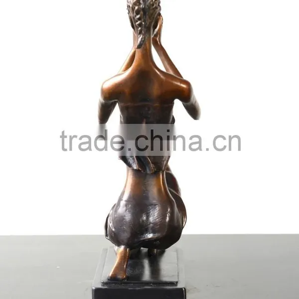 Bronze Statue Of Abstract Figure Women Elaborate Sculpture Home Decor Interior Decorating photo-6