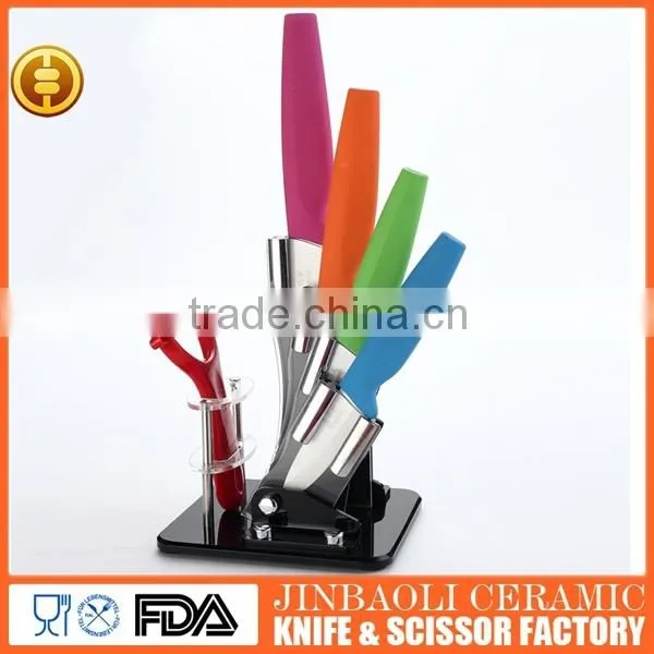 4pcs Multi-color Cutting Ceramic Kitchen Knife Set photo-2