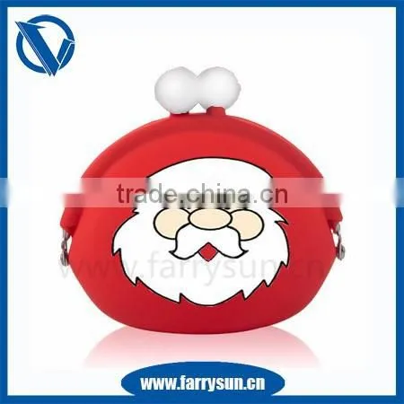 2015 Customized Silicone Metal Purse/cute Wallets/ Fancy Coin Purses for Christmas/Xmas photo-2