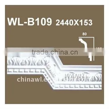 Plaster Cornice Gypsum Cornice With Design on the Surface for Ceiling
