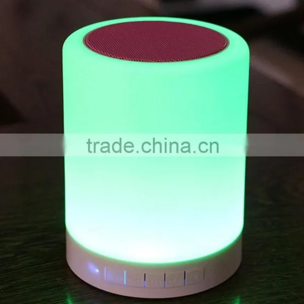 Night Light Touch Change Color RGB Warm White Bluetooth Speaker TF Card DC5V for Party Outdoor Living Room Child Read Package photo-2
