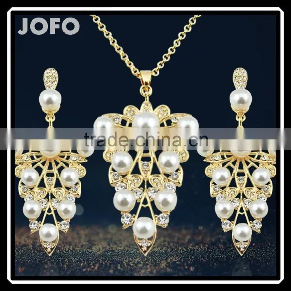 Wholesale Gold Popular Best Price Tree Pearl Jewelry Sets Pearl Jewelry Sets